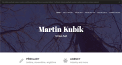 Desktop Screenshot of martinkubik.eu