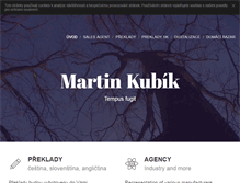 Tablet Screenshot of martinkubik.eu